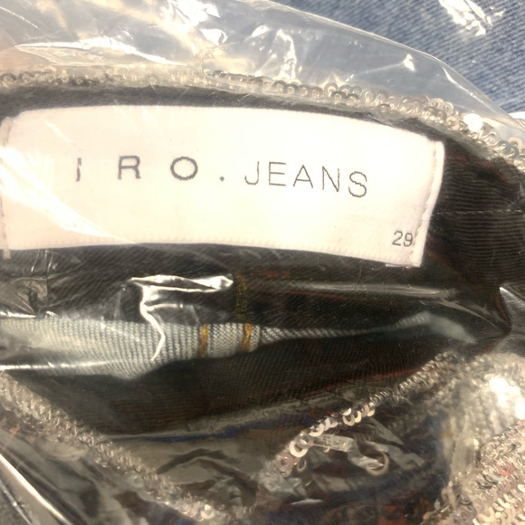 🎁 IRO Jones Sequin-Waist cropped Jeans - Picture 7 of 7